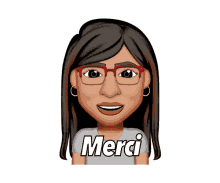 Gif animé merci fille